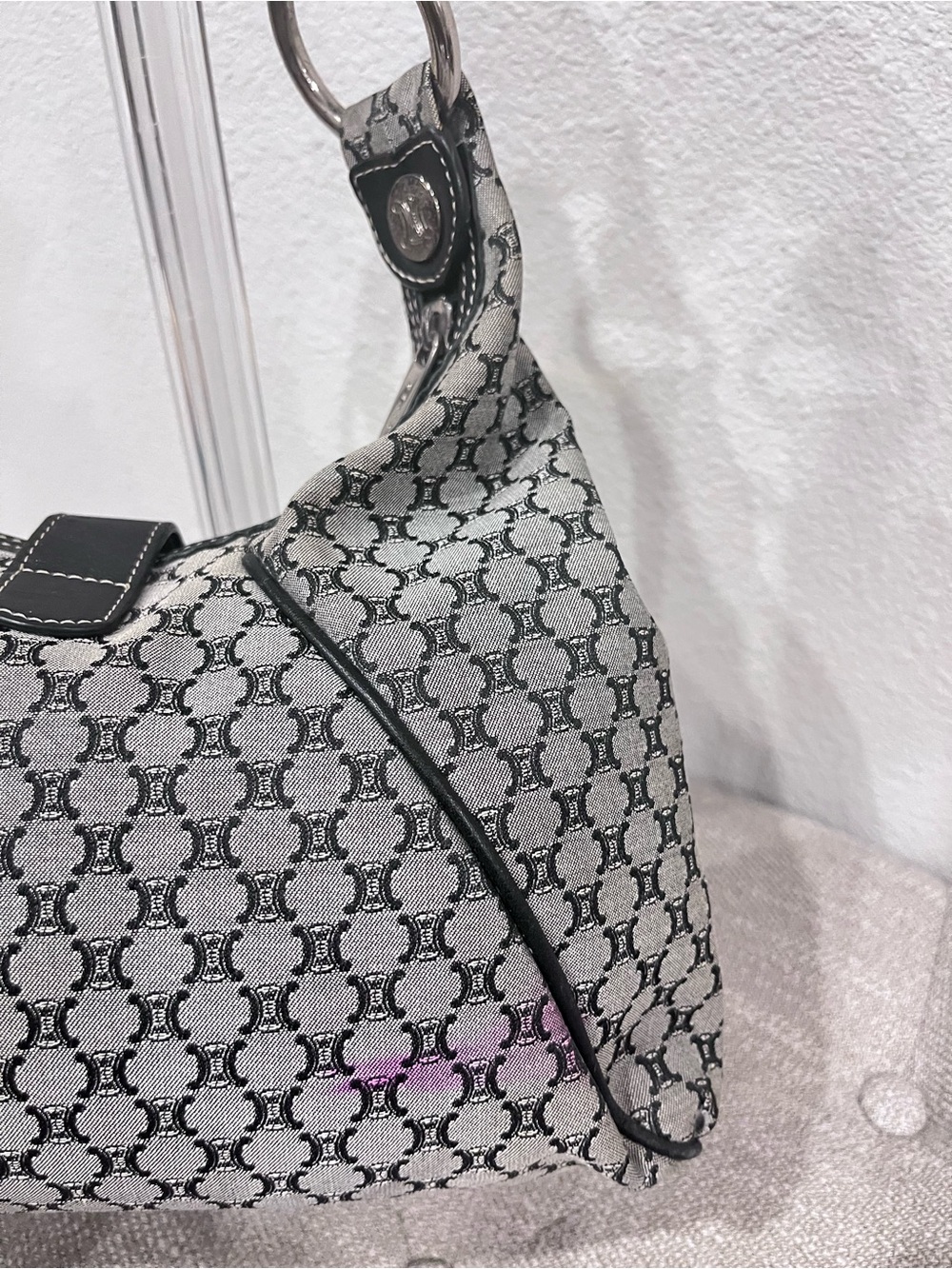 CELINE MACADAM SHOULDER BAG. - Picture 6 of 13